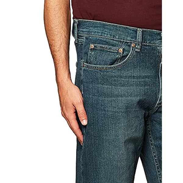 Lee Jeans de Pierna Recta de Ajuste Regular Premium Seleccionados con Geradem Bein - Cómoda,Clásico Hombre